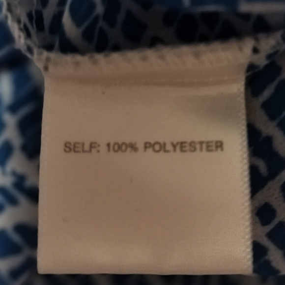 (5X$20) Blue Patterned Women's Blouse / Size 2X - Picture 6 of 8